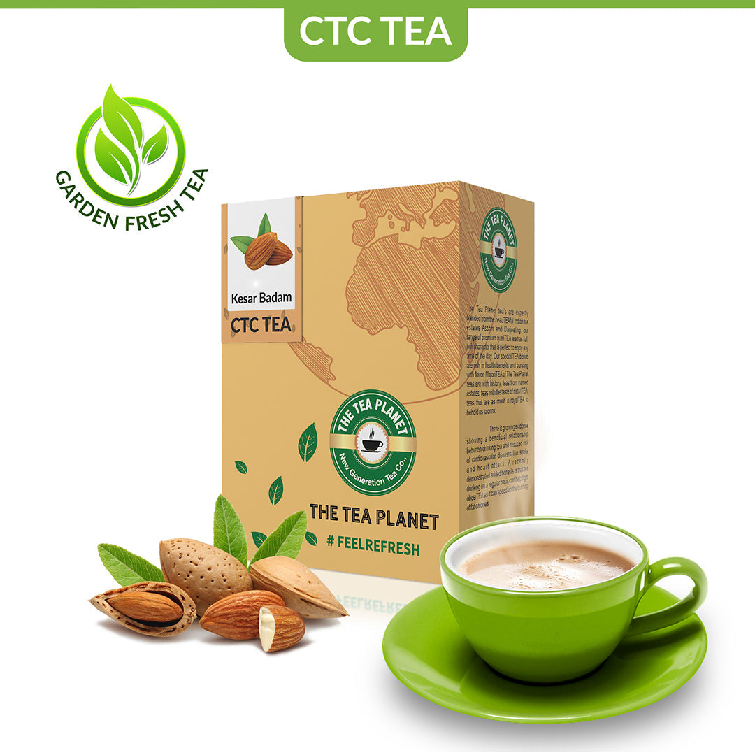 Kesar Badam Flavored CTC Tea 4