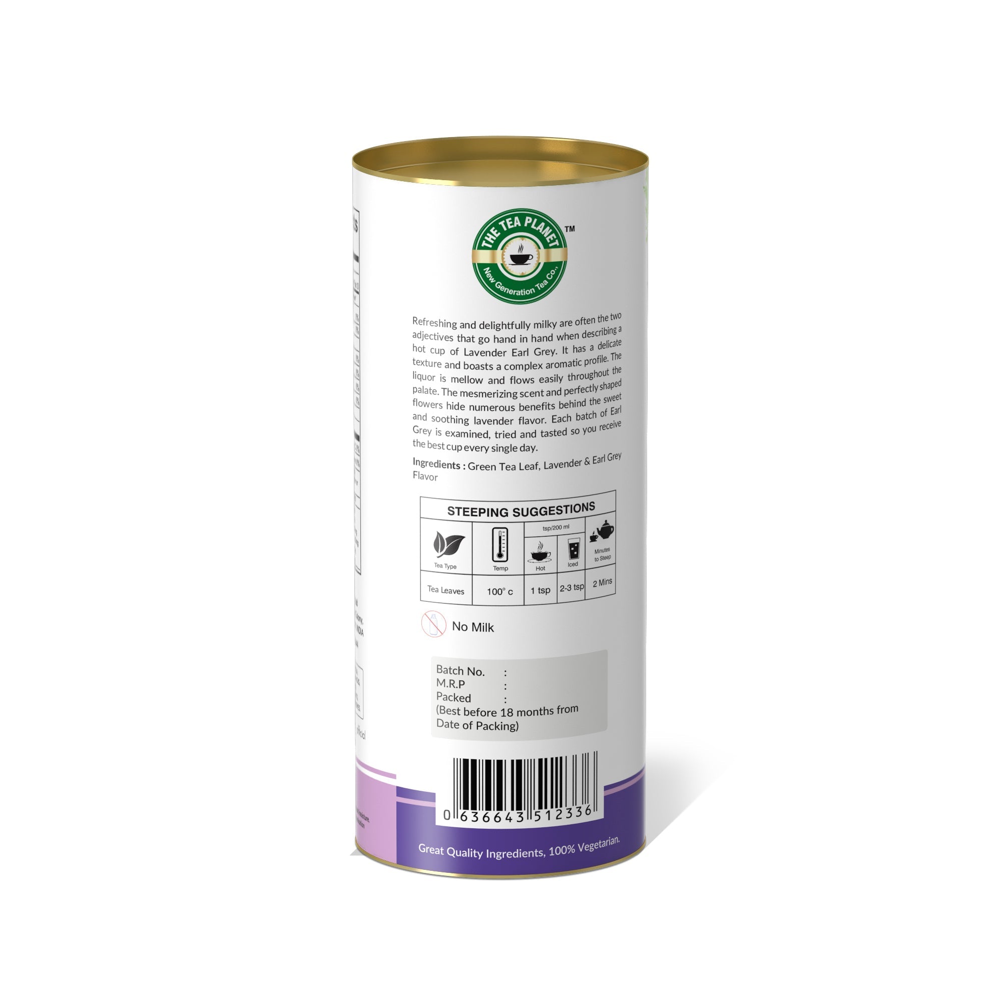 Lavender & Earl Grey Orthodox Tea - 50 gms