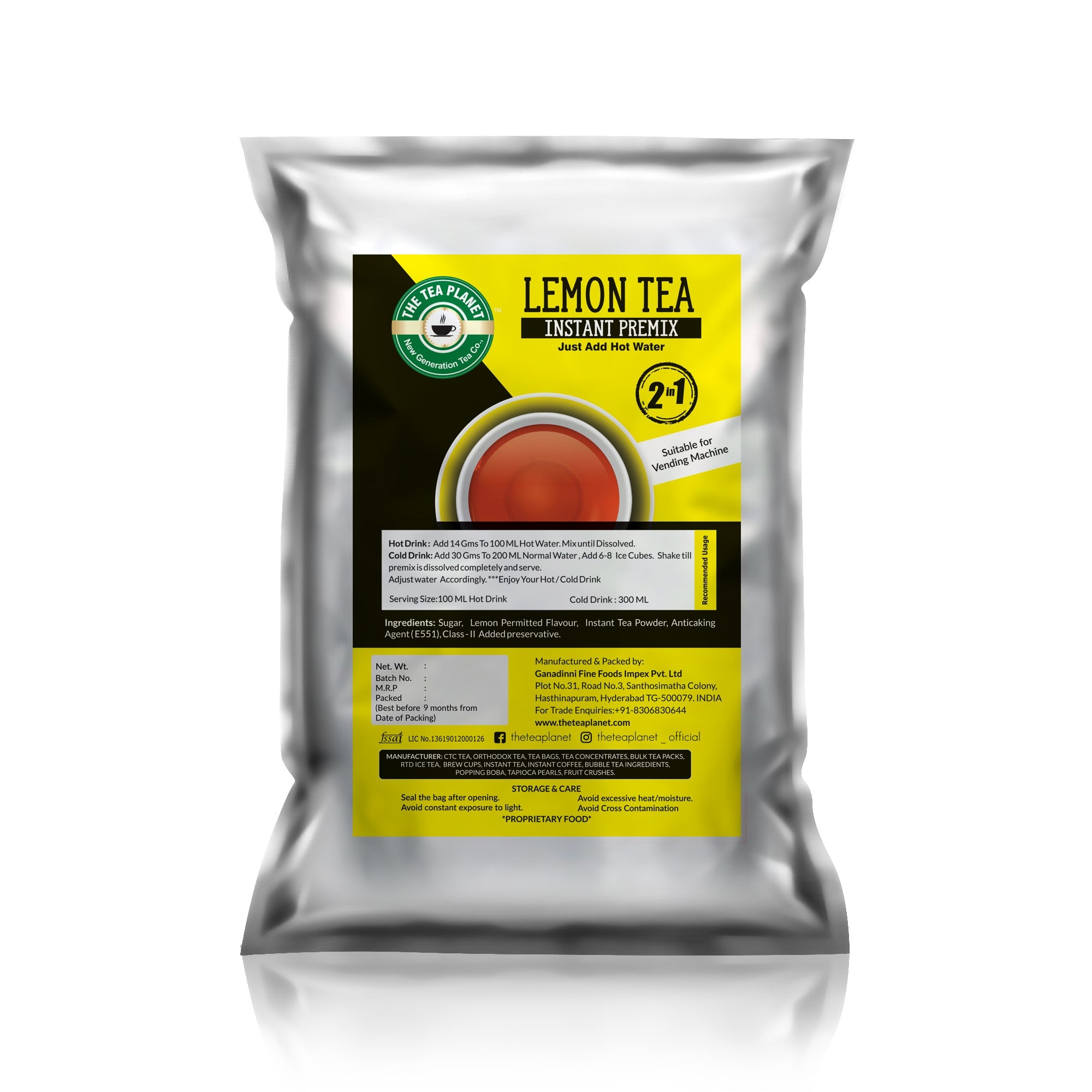 Lemon Instant Tea Premix