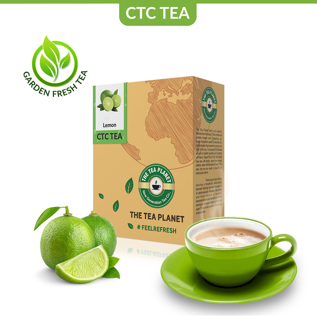 Lemon Flavored CTC Tea - 100 gms