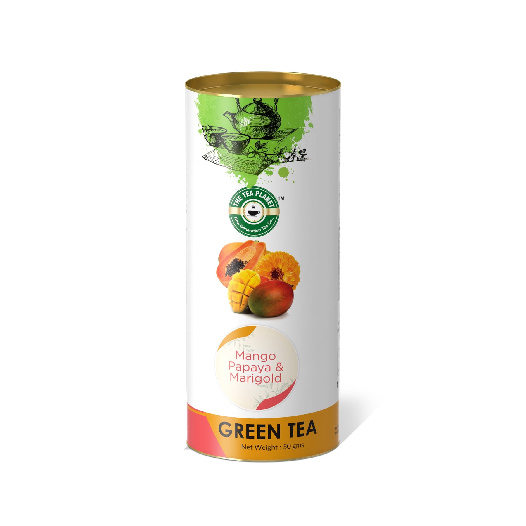 Mango, Papaya & Marigold Orthodox Tea - 50 gms