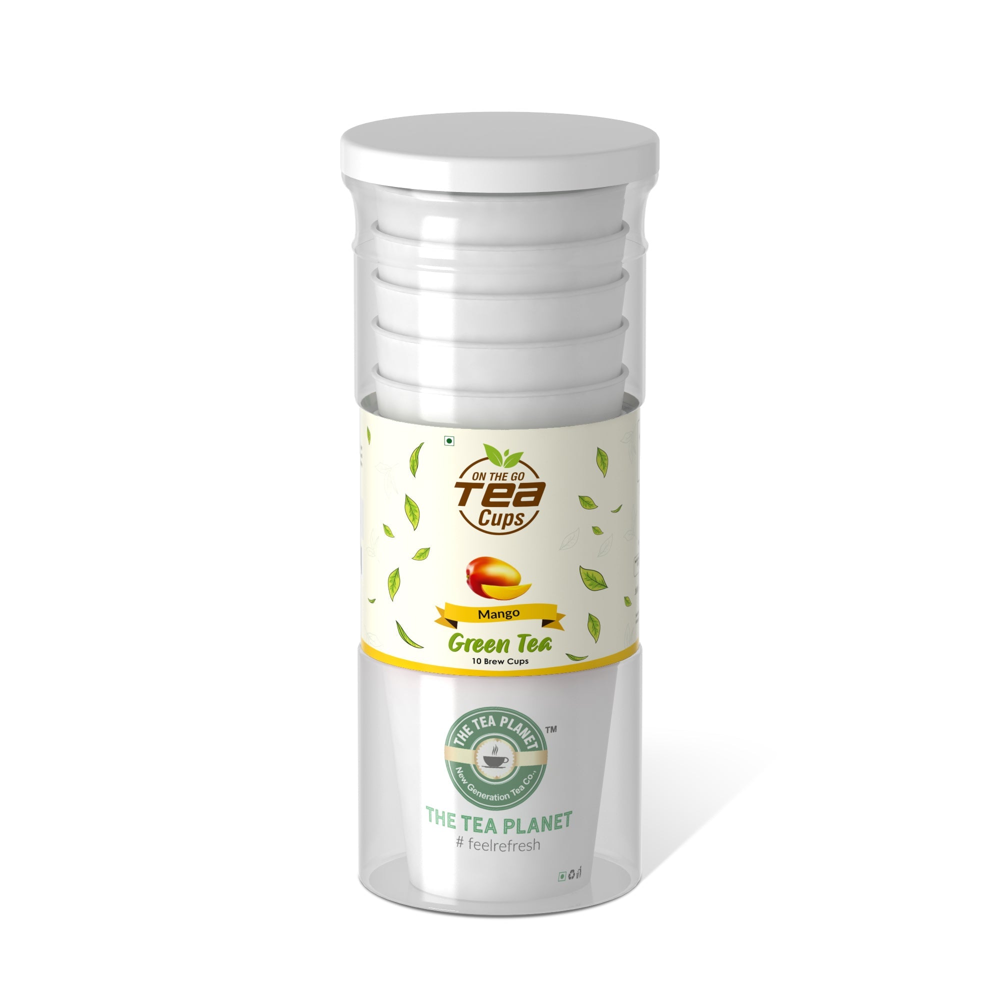 Mango Instant Green Tea Brew Cup - 10 cups