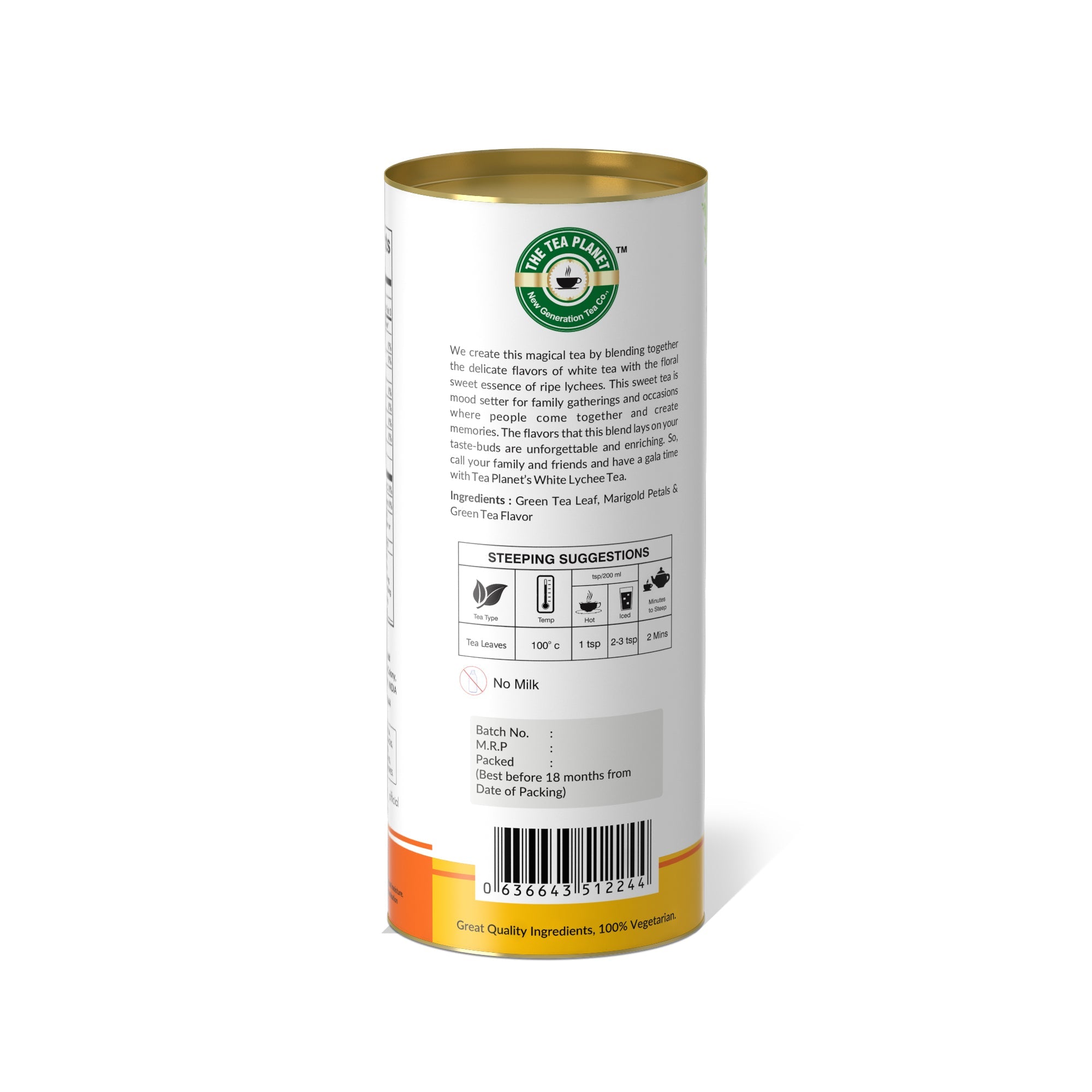 Marigold Petals & Green Orthodox Tea - 50 gms