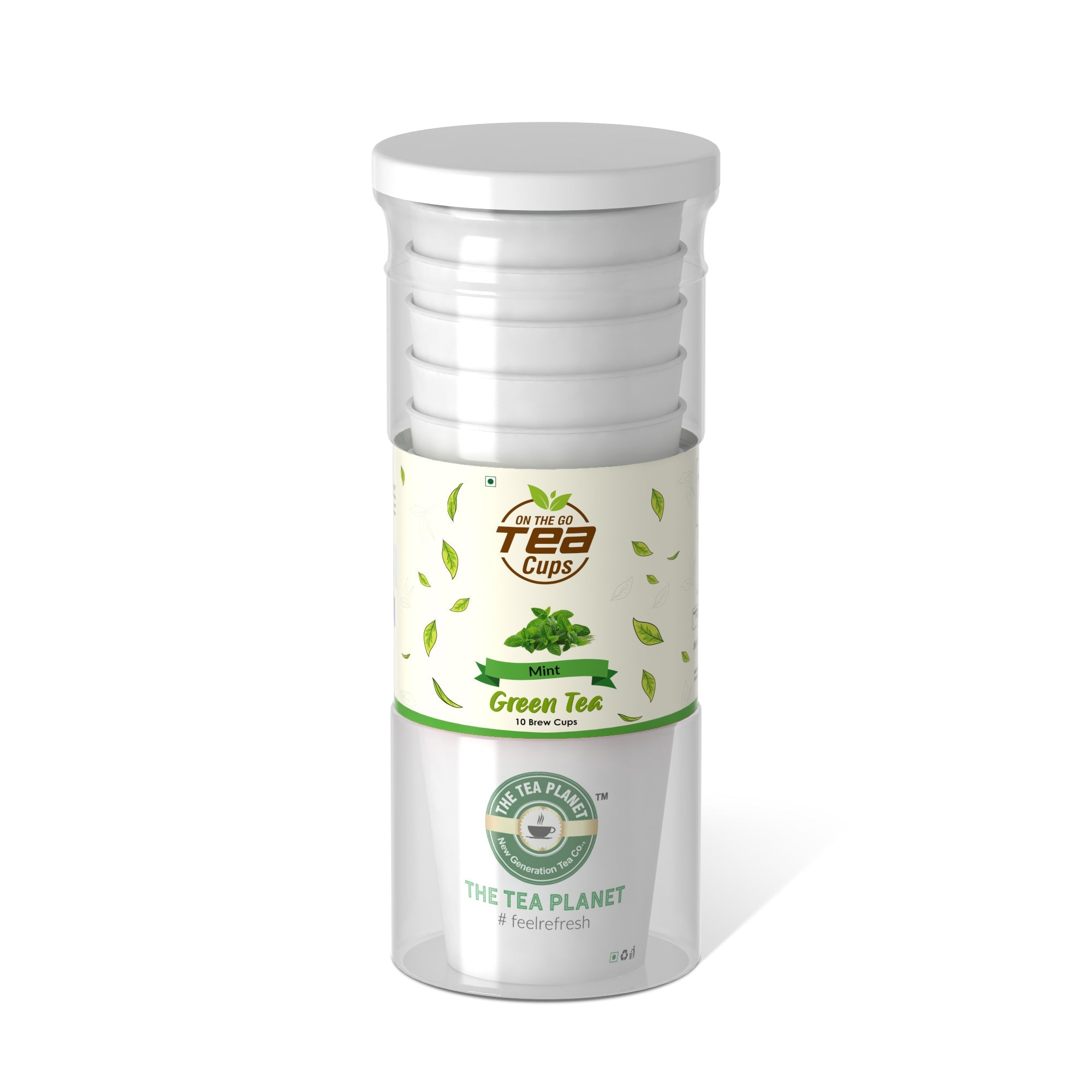 Mint Instant Green Tea Brew Cup - 10 cups