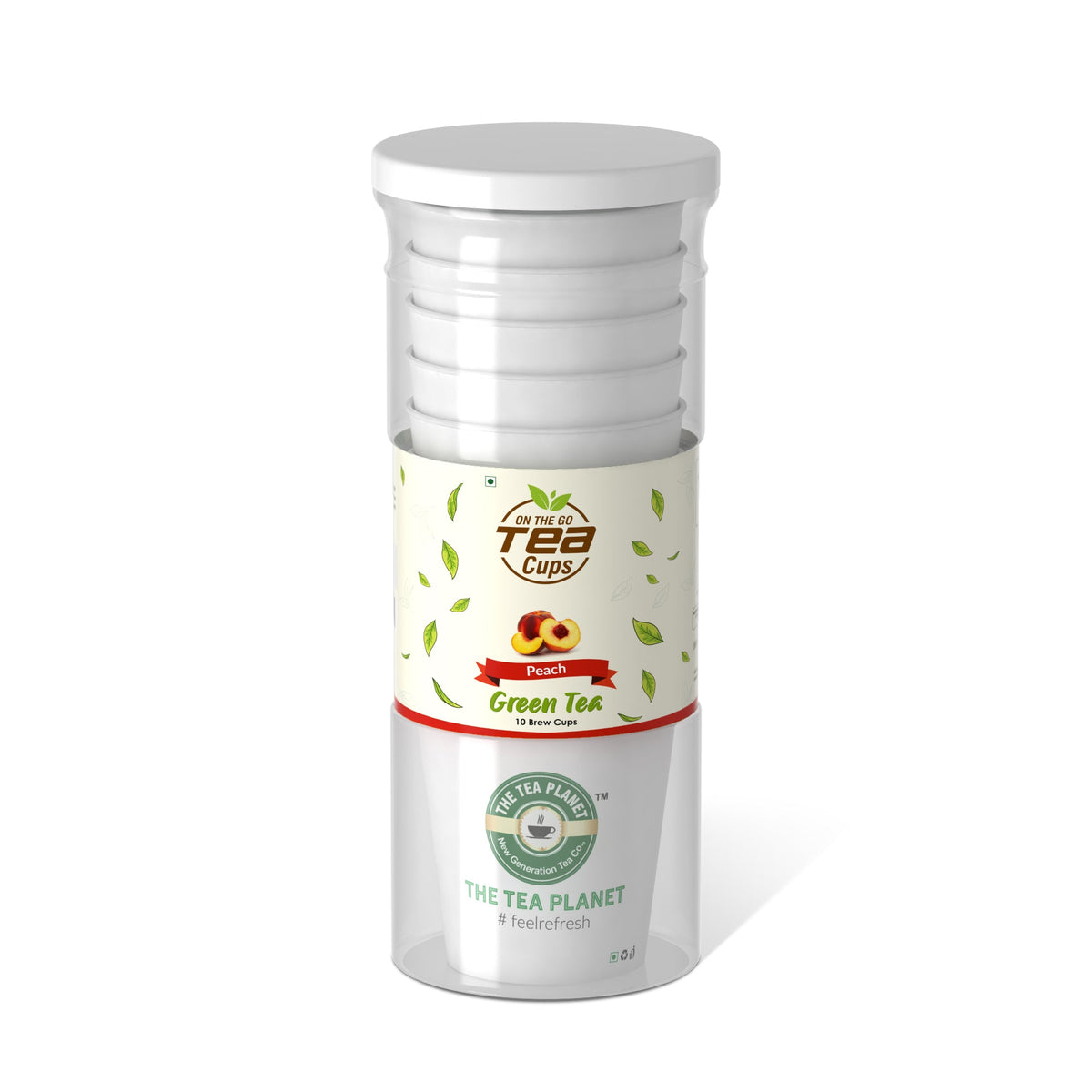 Peach Instant Green Tea Brew Cup