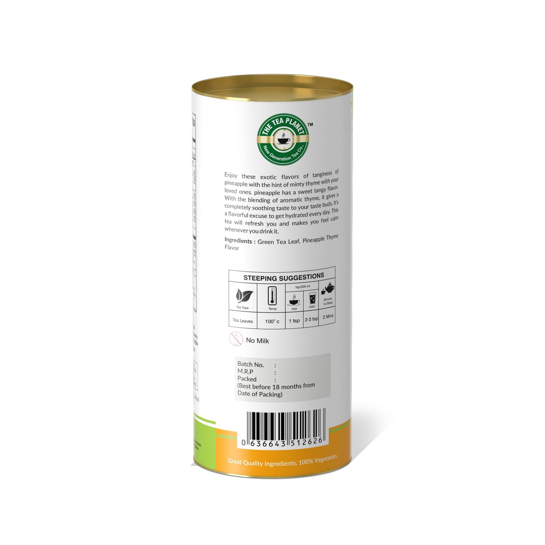 Pineapple Thyme Orthodox Tea - 50 gms