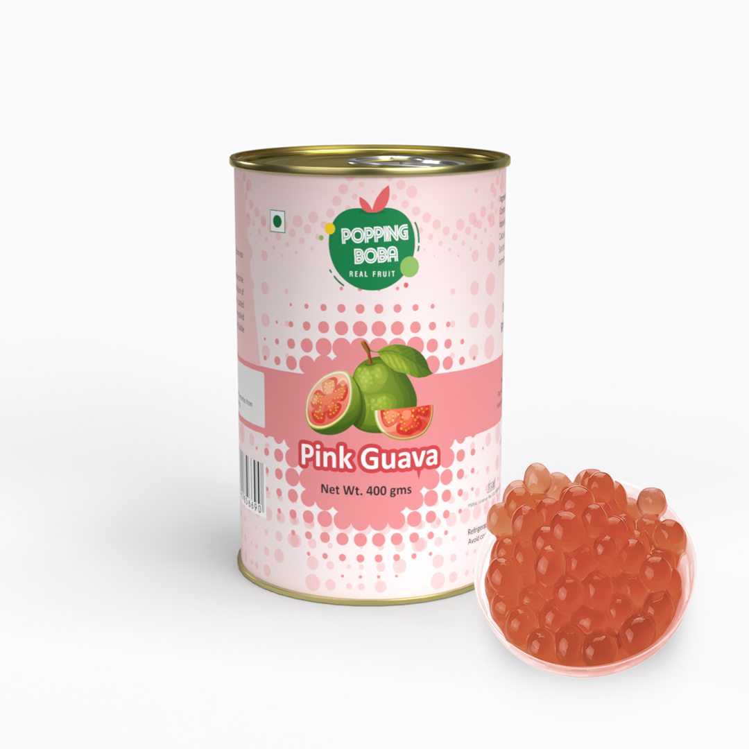 Pink Guava Popping Boba