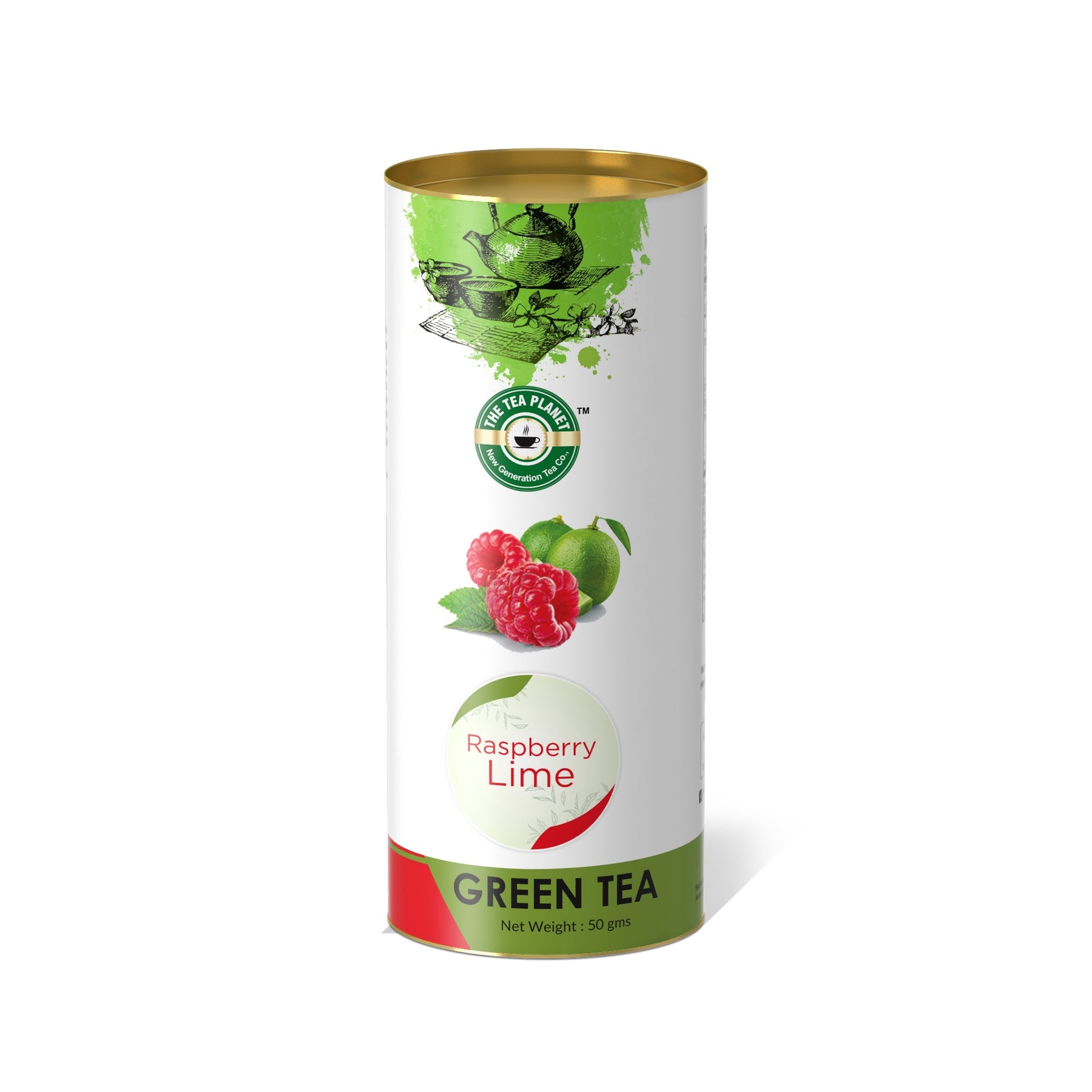 Raspberry Lime Orthodox Tea - 50 gms