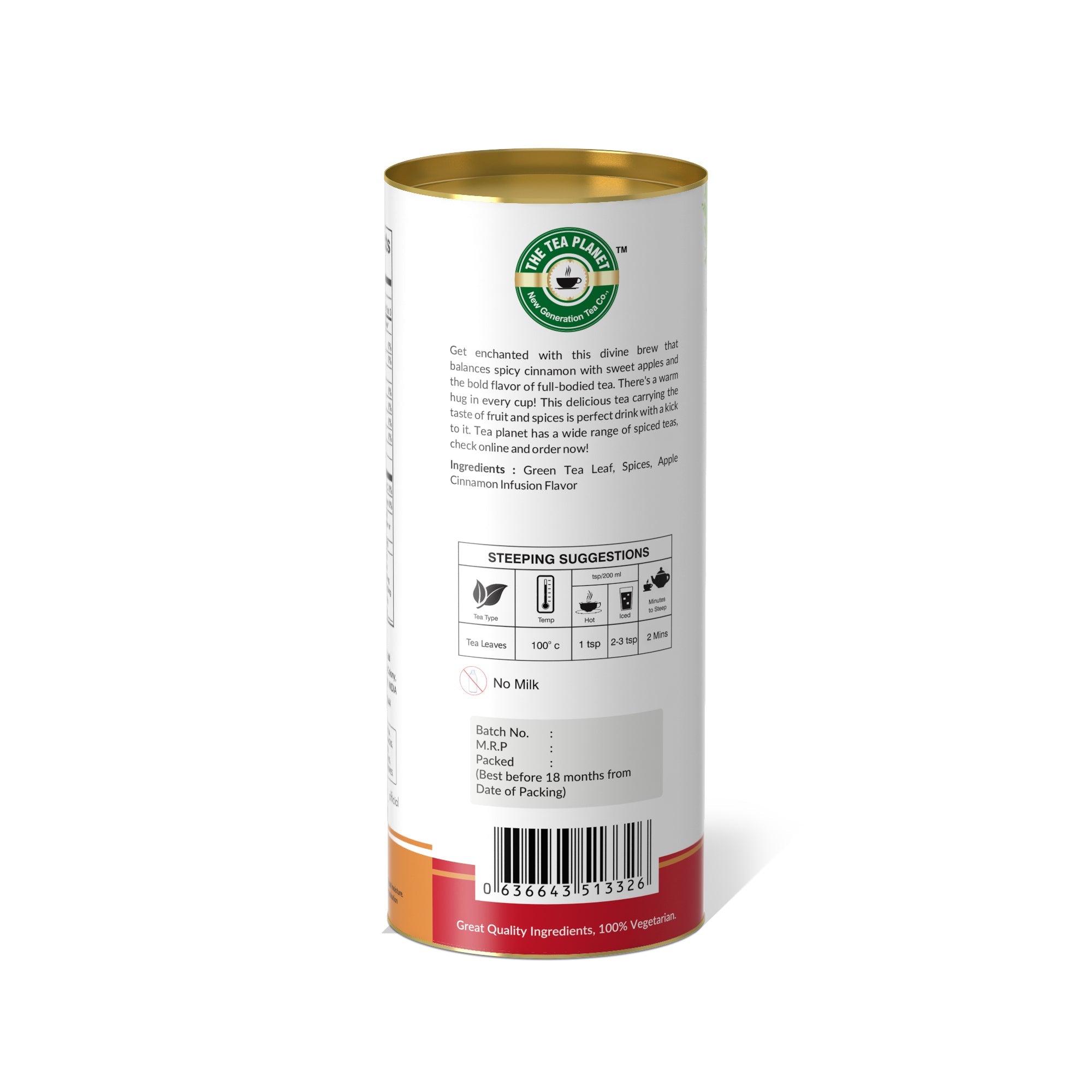 Spices, Apple Cinnamon Infusion Orthodox Tea - 50 gms