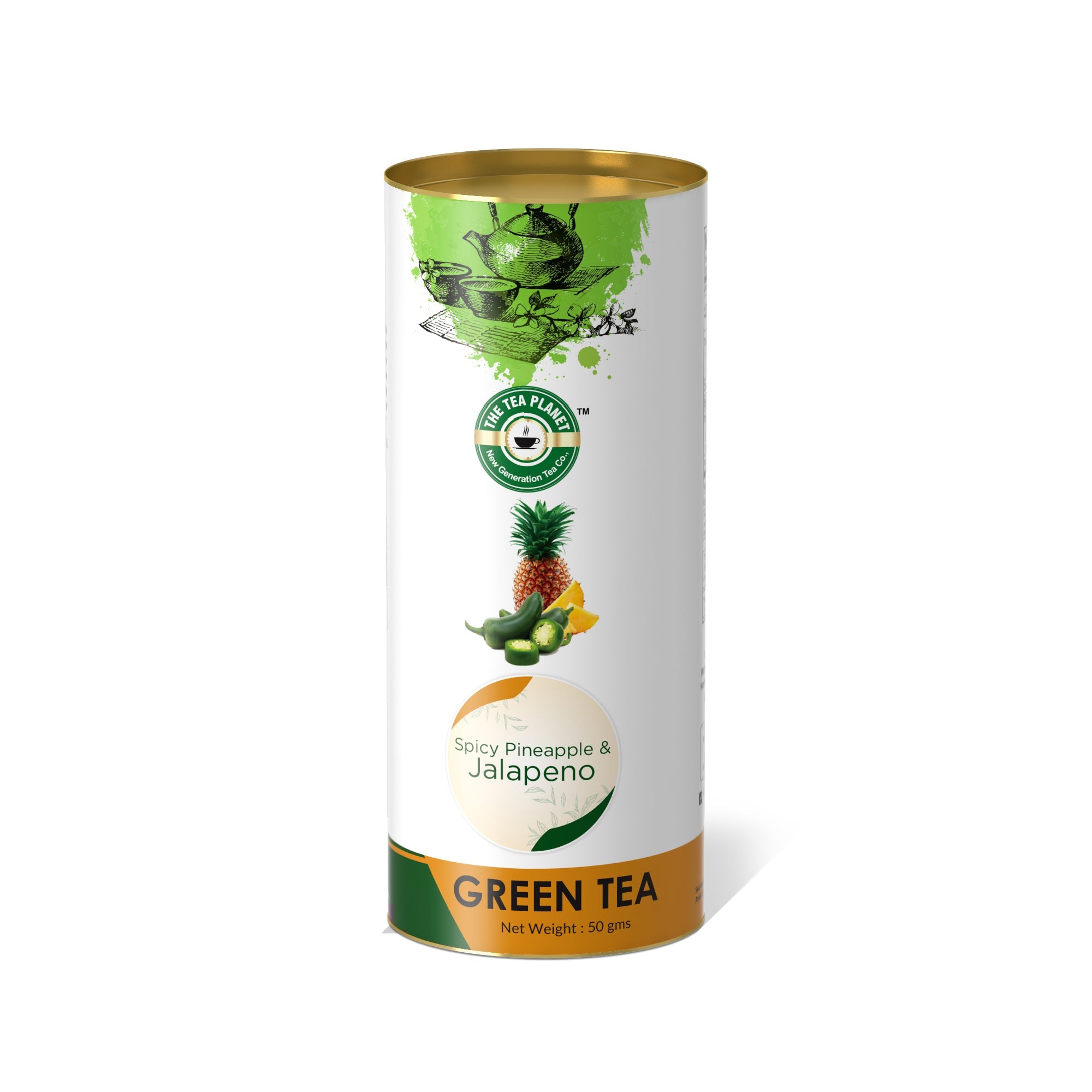 Spicy Pineapple & Jalapeno Orthodox Tea - 50 gms