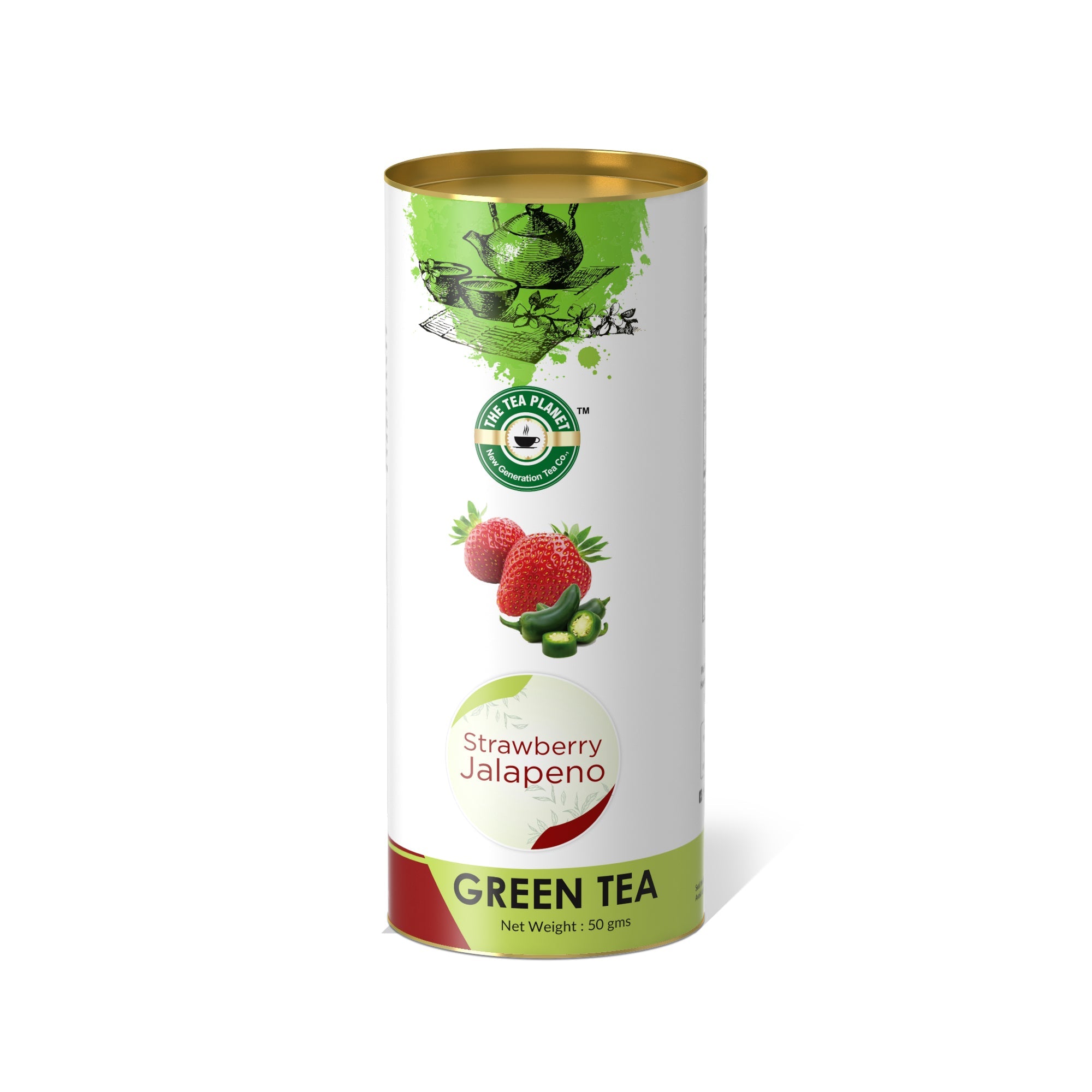 Strawberry Jalapeno Orthodox Tea - 50 gms