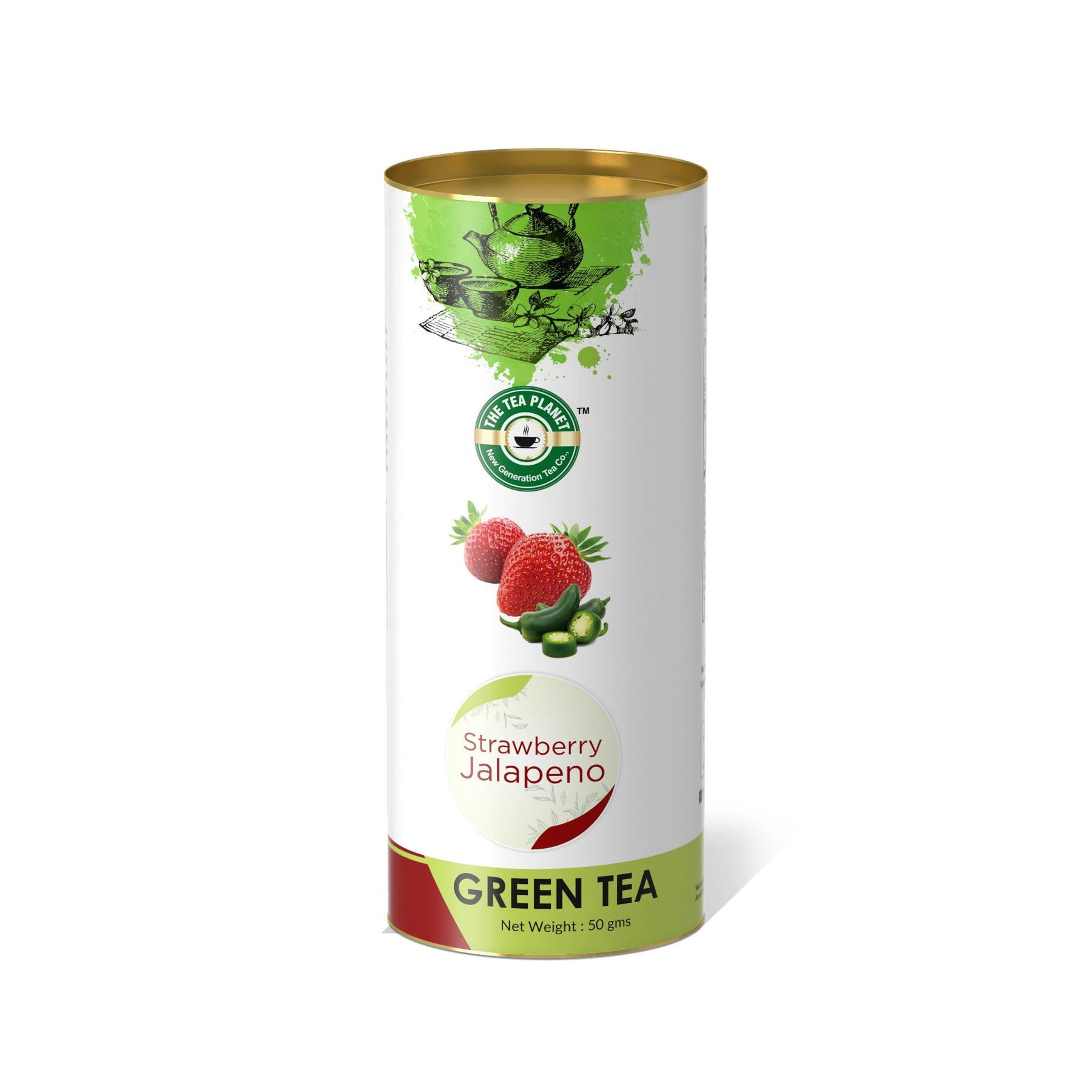 Strawberry Jalapeno Orthodox Tea - 50 gms