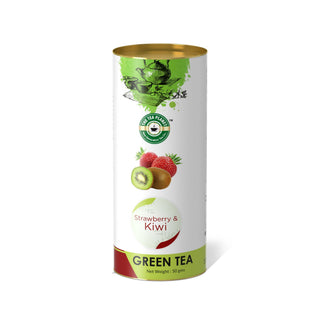 Strawberry & Kiwi Flavor Orthodox Tea - 50 gms