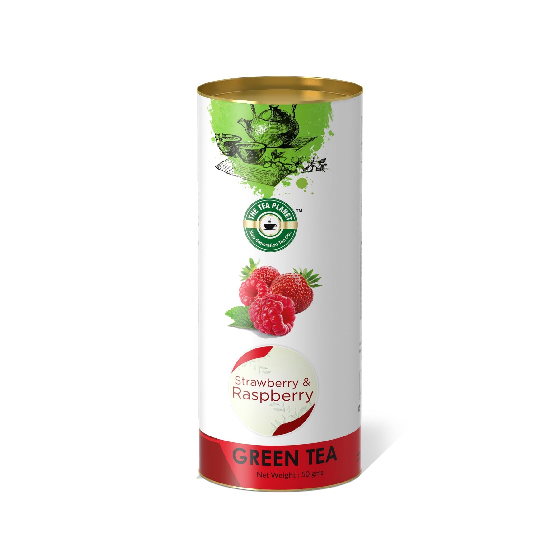 Strawberry & Raspberry Orthodox Tea - 50 gms