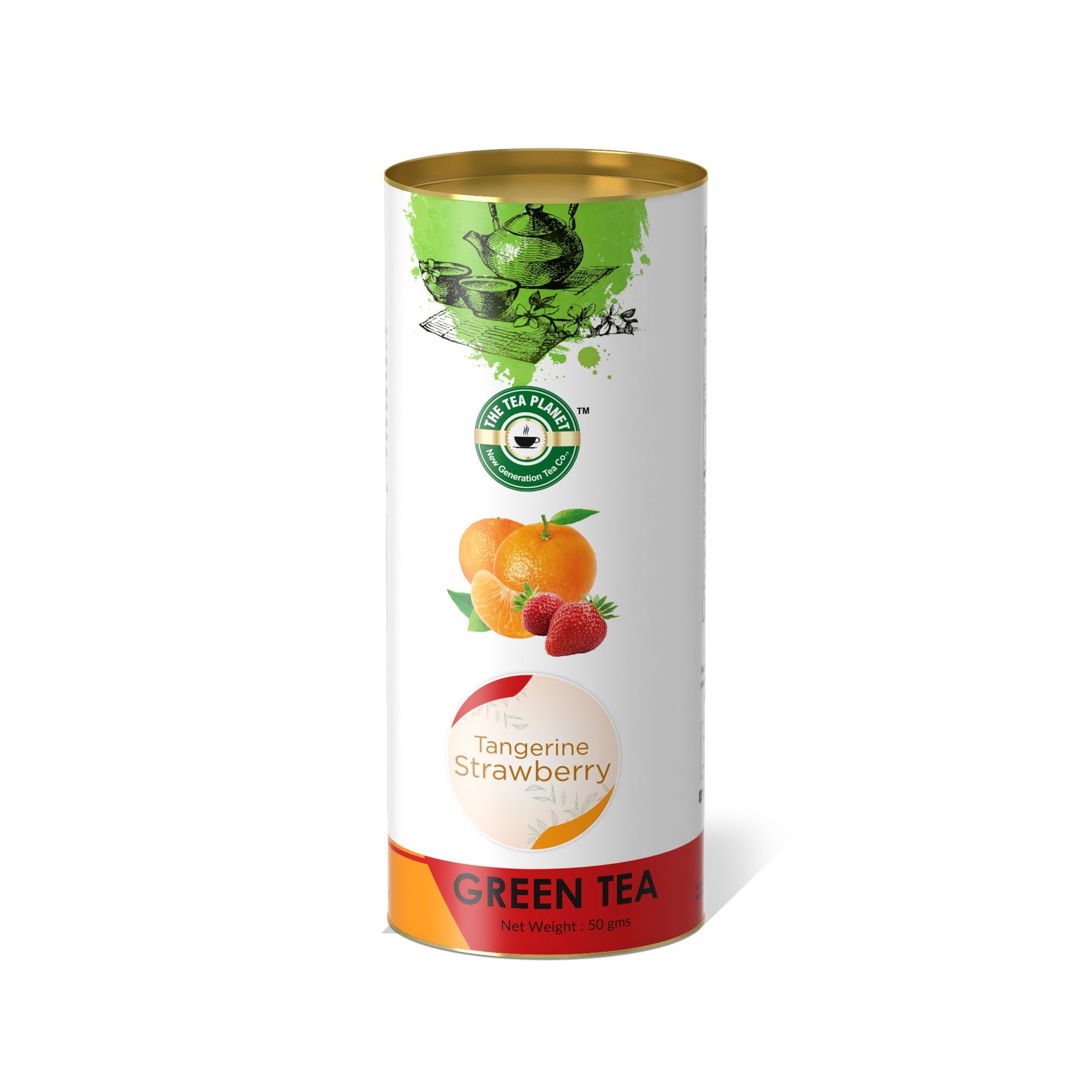 Tangerine Strawberry Orthodox Tea - 50 gms