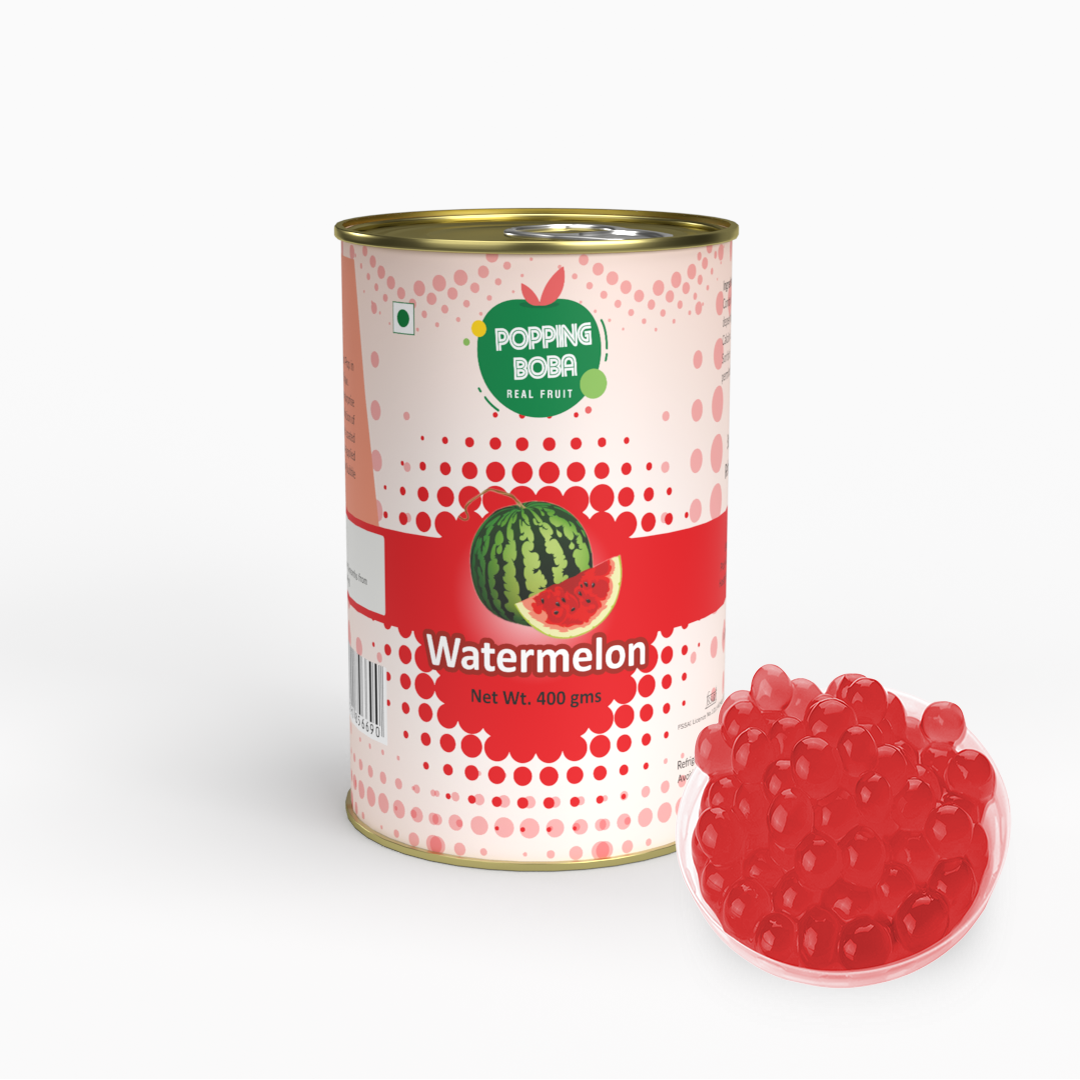 Watermelon Popping Boba - 400 gms