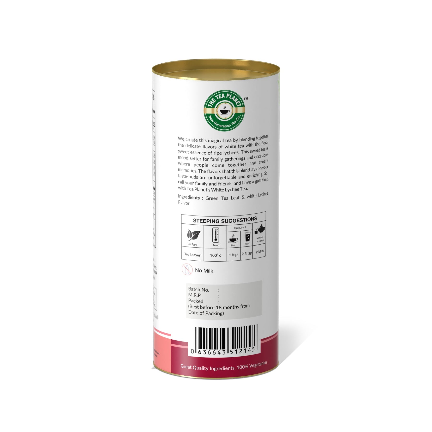 White Lychee Orthodox Tea - 50 gms