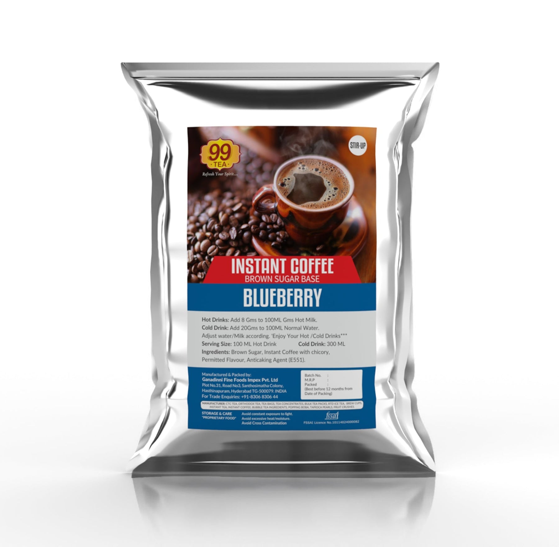 Blueberry Flavored Coffee - 1kg